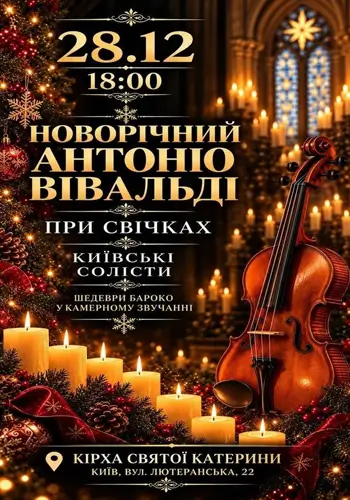 НОВОРІЧНИЙ АНТОНІО ВІВАЛЬДІ ПРИ СВІЧКАХ