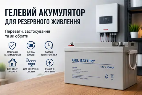 Гелевые аккумуляторы для резервного питания: преимущества и выбор