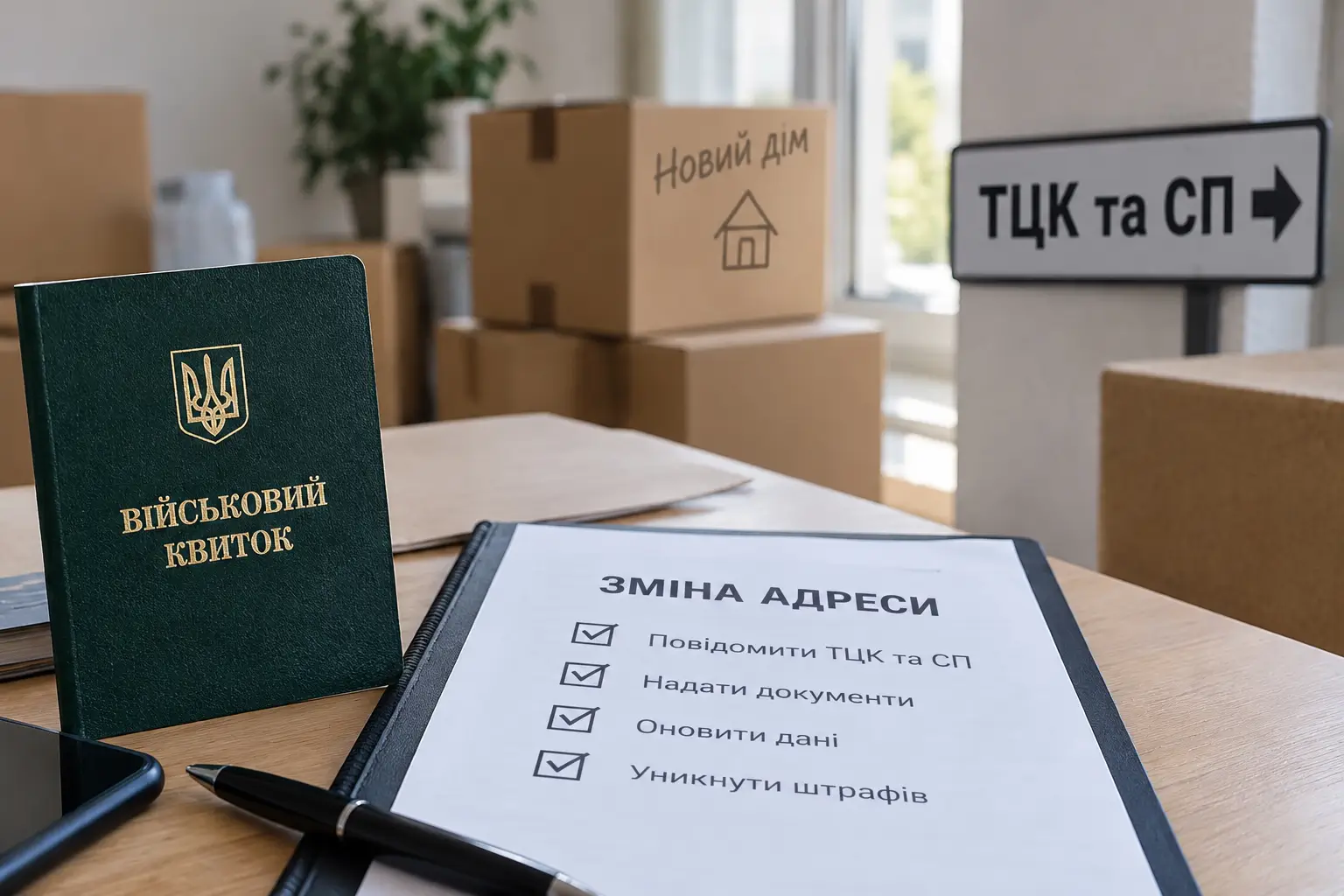 Зміна місця проживання та військовий облік – як правильно повідомити ТЦК та СП