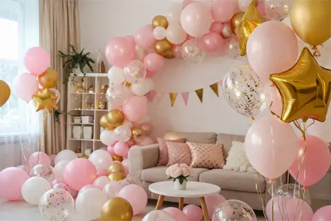 Як красиво оформити кімнату шарами: прості ідеї декору