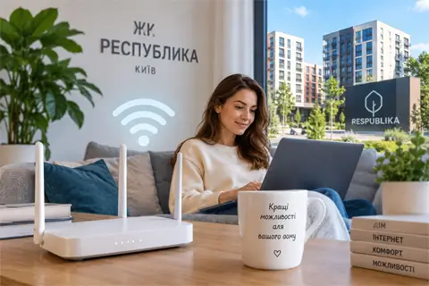 Как подключить домашний интернет в ЖК Республика в Киеве