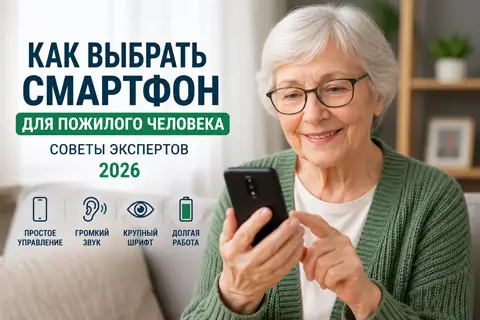 Как правильно выбрать смартфон для пожилого человека в 2026 году: понятный гид для семьи