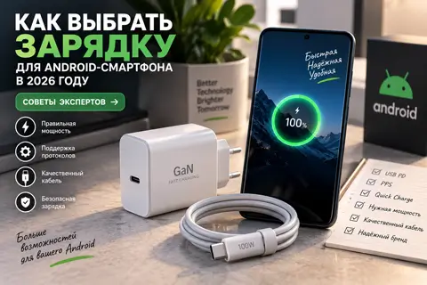 Як правильно вибрати зарядку для Android-смартфона у 2026 році: поради експертів
