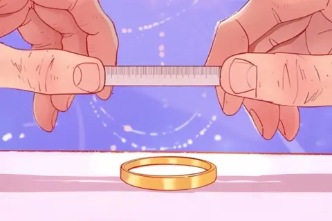 Як дізнатися розмір кільця картинка