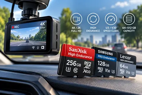 Як обрати microSD для відеореєстратора: швидкість, об’єм і ресурс картки в 2026 році