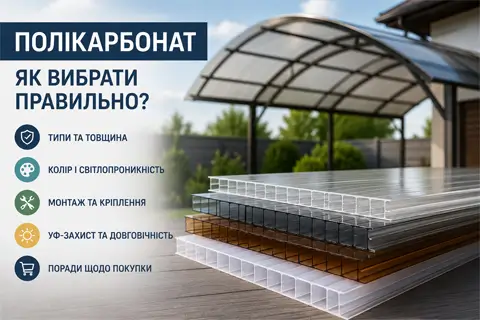 Как выбрать поликарбонат для практической конструкции