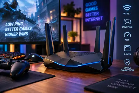 Як вибрати роутер для ігор у 2026 році: пінг, Wi-Fi 7 та важливі характеристики