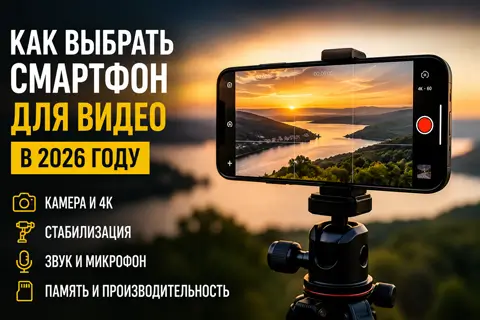 Як вибрати смартфон для якісної відеозйомки в 2026 році