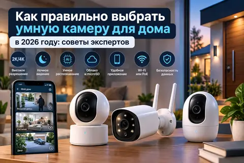 Як вибрати розумну камеру для дому в 2026 році: поради експертів