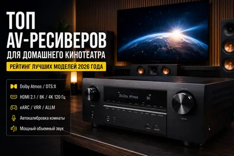 Какой AV-ресивер выбрать для домашнего кинотеатра в 2026 году