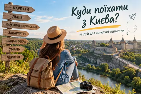 Куди поїхати з Києва на кілька днів: 10 напрямків для короткої відпустки