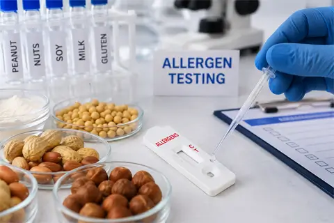 Лабораторне тестування продуктів харчування та методи контролю харчових алергенів