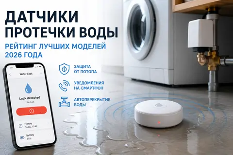 Лучшие датчики протечки воды для дома в 2026 году: как выбрать надежную защиту от потопа