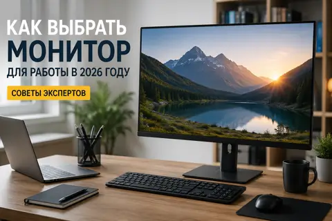 Монитор для работы в 2026 году: как выбрать удобный экран без переплаты