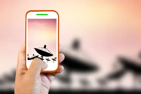як працює супутниковий зв'язок у смартфонах картинка