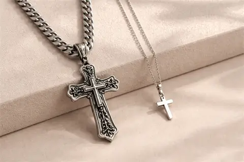 Срібні ланцюжки з хрестиком: вибір між традицією і стилем