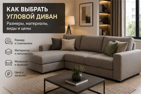 Угловой диван: как выбрать правильную модель для дома