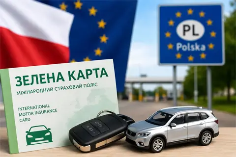 Зелена картка в Польщу: все, що потрібно знати українському водієві