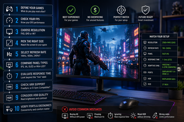 Как выбрать монитор для игр без переплаты?