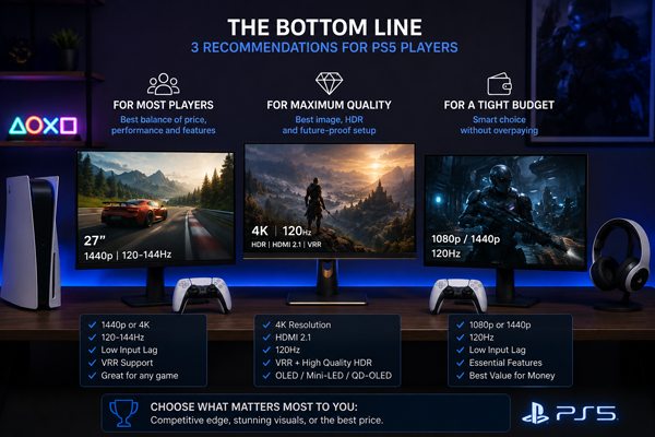 Що вибрати для PS5 у підсумку?