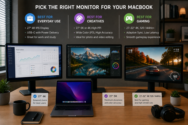 Який монітор у підсумку вибрати для MacBook?