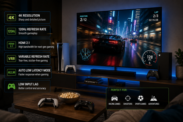 Як вибрати телевізор для PS5 і Xbox?