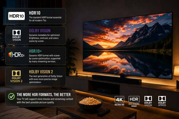 Какие HDR-форматы нужны телевизору?