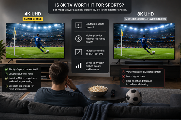 Чи варто купувати 8K-телевізор для спорту?
