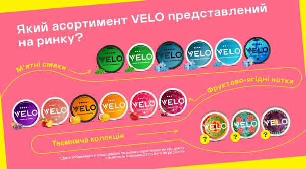 Подушечки VELO