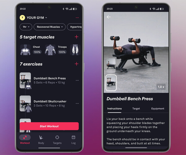 Додаток для щоденника та програм: Fitbod