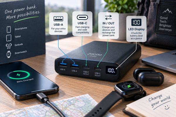Какие разъемы должны быть у современного power bank?