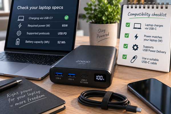 Як зрозуміти, чи підійде power bank вашому ноутбуку?