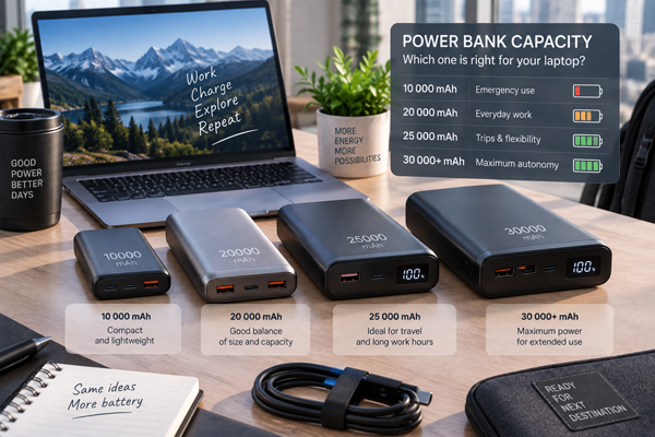 Яку ємність power bank вибрати для ноутбука?