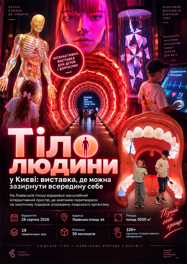 «Тело человека» выставка в Киеве