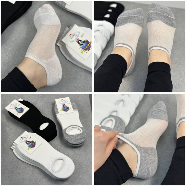 Слідки жіночі капронові з бавовняними вставками Житомир Краса, 36-40 р, 12 пар