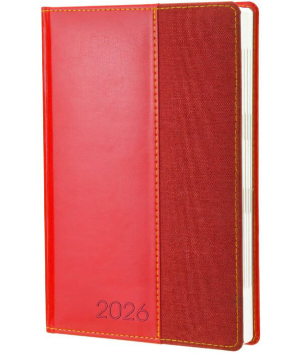 Щоденник датований 2026, комбіновані матеріали, А5
