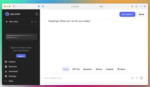 Аналоги ChatGPT: YouChat