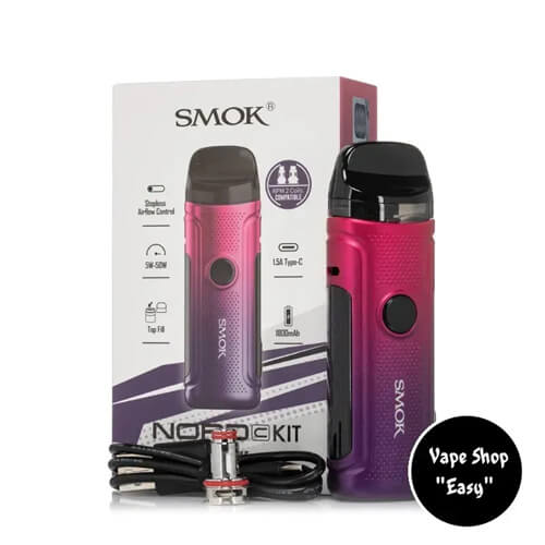 POD система Smok Nord C Transparent Black Starter Kit Оригінал