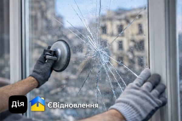 ЄВідновлення: заміна скла й склопакетів