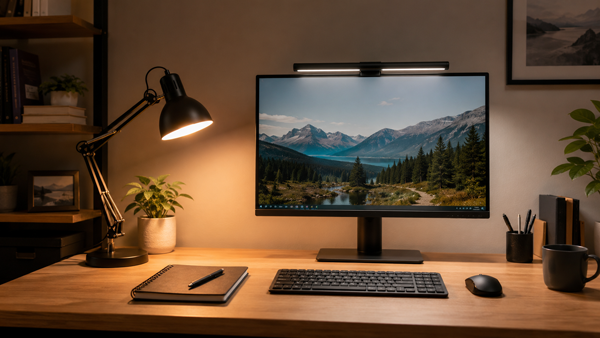 Что лучше для монитора: настольная лампа или monitor light bar?