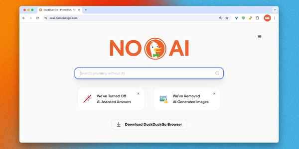 No AI DuckDuck Go