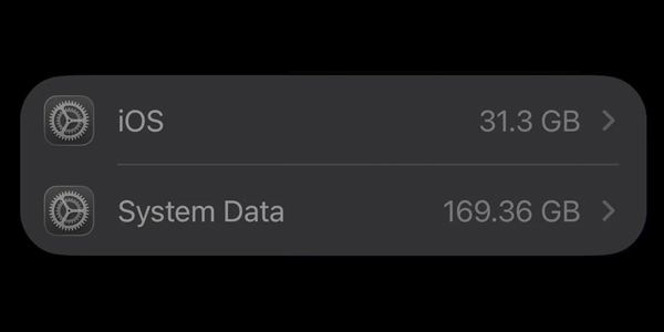 Системні дані на iPhone займають 100 ГБ і більше
