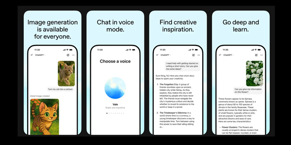 Мобильное приложение ChatGPT. Скриншот из App Store