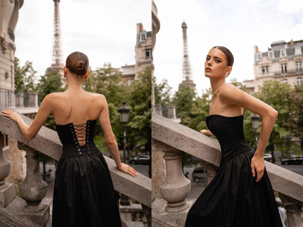 Образ із чорним корсетом Gepur