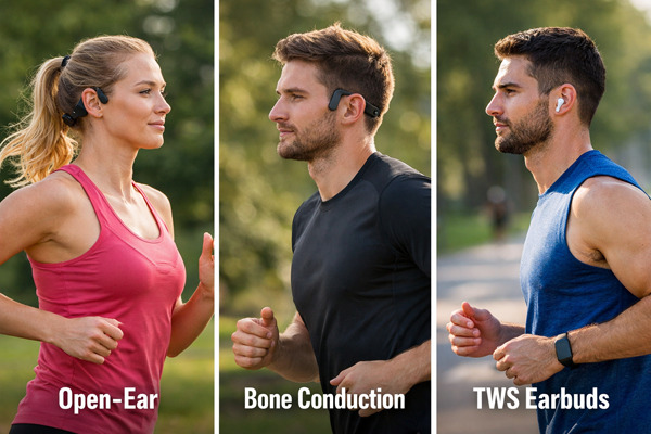 Что лучше для пробежек: open-ear, bone conduction или обычные TWS?