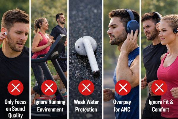 Какие ошибки чаще всего совершают при выборе наушников для бега?