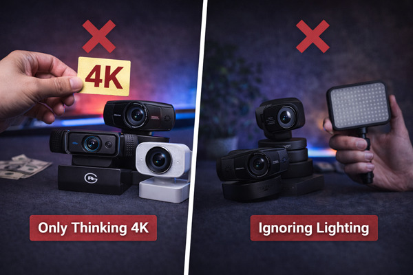 Какие ошибки при выборе webcam для стрима совершают чаще всего?