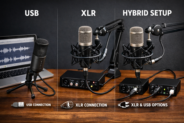 Что важнее для подкаста: USB, XLR или гибридный формат?