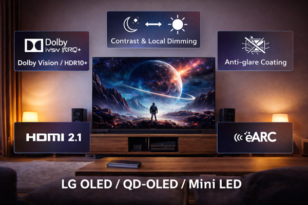 На какие характеристики смотреть перед покупкой телевизора для кино