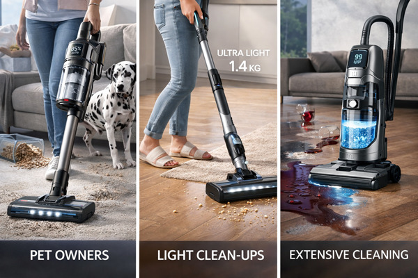 Який вертикальний пилосос вибрати під свій сценарій?